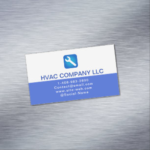 Benutzerdefiniertes Logo (Blau und Weiß) Professio Magnetische Visitenkarte
