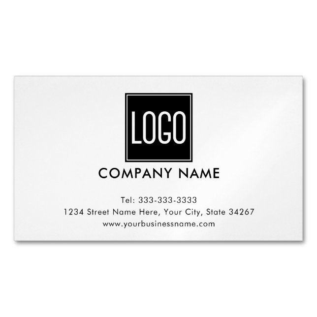Benutzerdefiniertes Logo | Branding in Unternehmen Magnetische Visitenkarte (Vorderseite)