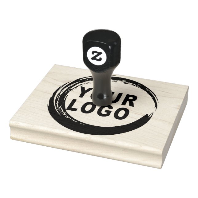 Benutzerdefiniertes Logo Briefmarke aus Holz Gummistempel (Stempel)