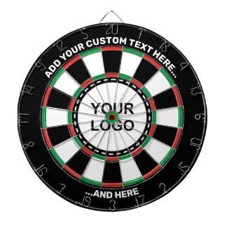 Benutzerdefiniertes Logo-Dartboard mit Text Dartscheibe