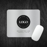 Benutzerdefiniertes Logo der Silver Metallic-Graue Mousepad<br><div class="desc">Mit diesem eleganten Mauspad,  der silbernen Farbverlauf,  ein benutzerdefiniertes Logo und Text unterstützt Sie Ihr Unternehmen. Fügen Sie einfach Ihre Daten hinzu,  indem Sie auf "Personalisieren" klicken.</div>