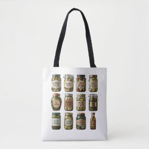 Benutzerdefiniertes Logo-Design für Pickle-Marken Tasche