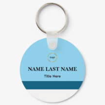 Benutzerdefiniertes Logo Elegant Dusty Blue Weiß M