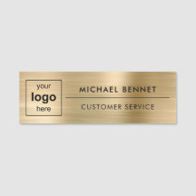 Benutzerdefiniertes Logo Elegantes Gold Berufliche