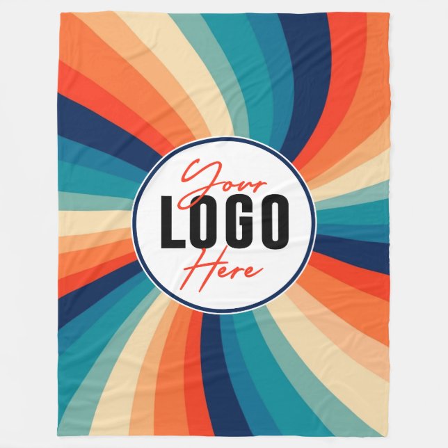 Benutzerdefiniertes Logo Foto Fleece Blanket - Gro (Vorderseite)