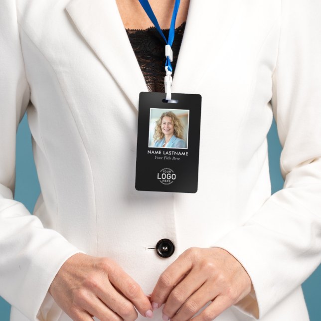 Benutzerdefiniertes Logo-Foto Modernes, Minimalist Ausweis (Von Creator hochgeladen)