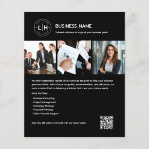 Benutzerdefiniertes Logo Foto QR Professionell Sch Flyer