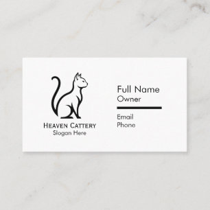 Benutzerdefiniertes Logo für Chic & Modern Cattere Visitenkarte