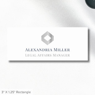 Benutzerdefiniertes Logo für den einfachen elegant Namensschild