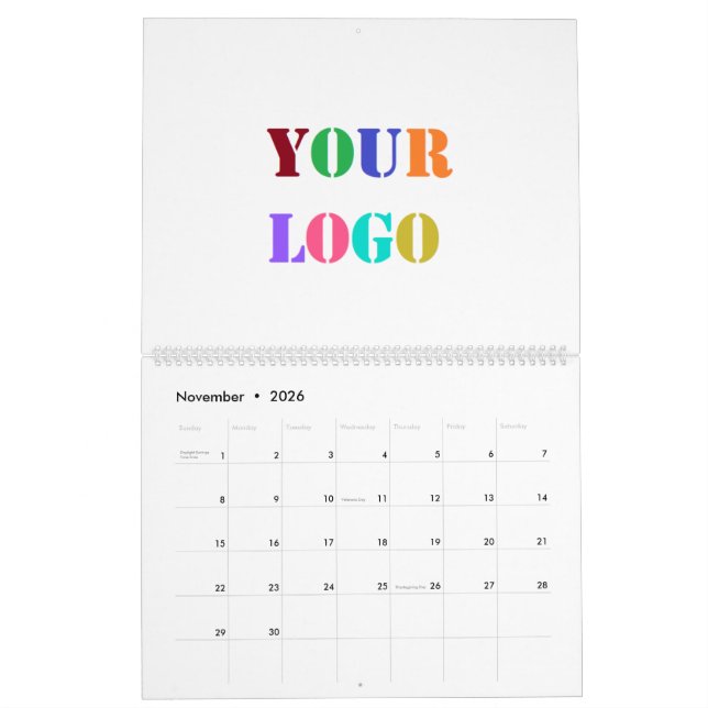 Benutzerdefiniertes Logo für Ihren Werbekalender Kalender (Nov 2026)