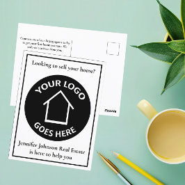 Benutzerdefiniertes Logo für Real Anwesen Company  Postkarte