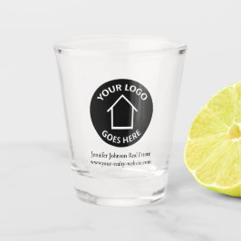 Benutzerdefiniertes Logo für Real Anwesen Company  Schnapsglas