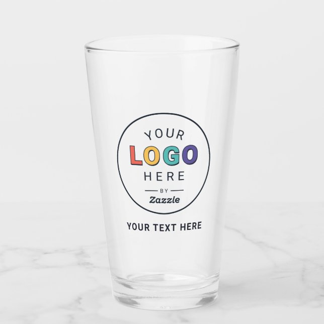Benutzerdefiniertes Logo Geschäft Glas (Vorderseite)