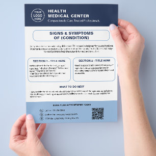 Benutzerdefiniertes Logo Gesundheitsfürsorge Patie Flyer