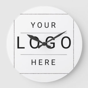 Benutzerdefiniertes Logo Große Wanduhr