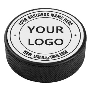 Benutzerdefiniertes Logo Ihr Name E-Mail-Personali Eishockey Puck