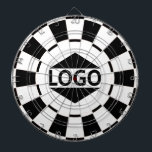 Benutzerdefiniertes Logo-Image für Schwarz und Wei Dartscheibe<br><div class="desc">Benutzerdefiniertes Logo auf schwarz-weißem Dart Board. Besser,  wenn das Logo quadratisch ist.</div>