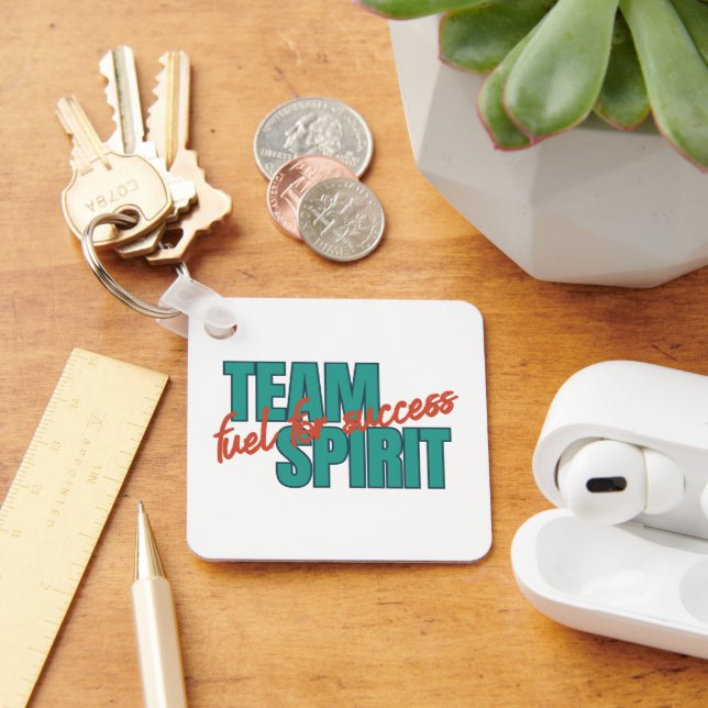 Benutzerdefiniertes Logo Inspiration Team Spirit O Schlüsselanhänger (Schreibtisch)