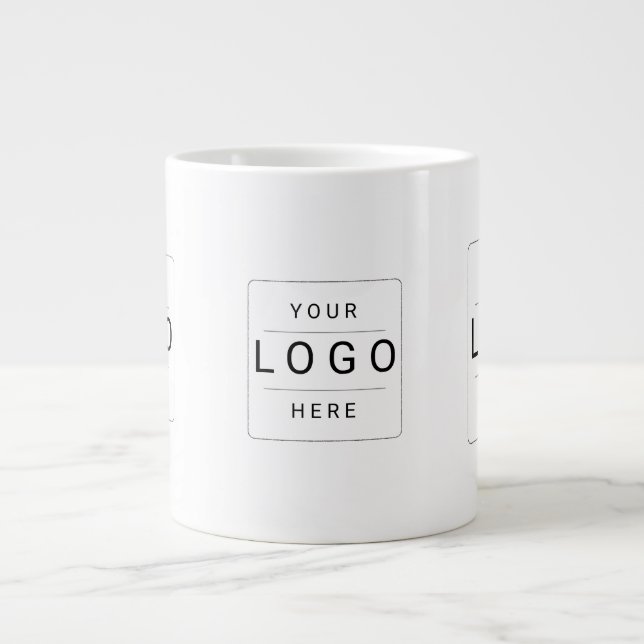 Benutzerdefiniertes Logo Jumbo-Tasse (Vorderseite)