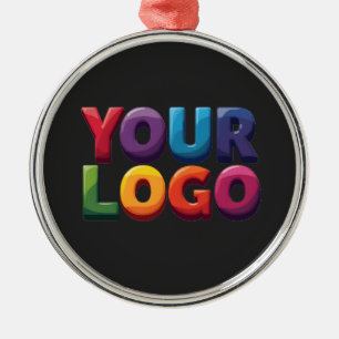 Benutzerdefiniertes Logo Laden Sie Ihr Logo hoch   Ornament Aus Metall