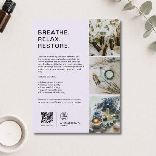 Benutzerdefiniertes Logo Lavendel-Aromatherapie-Sp Flyer