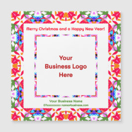 Benutzerdefiniertes Logo Magnetic Happy Weihnachts Magnetkarte
