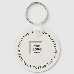 Benutzerdefiniertes Logo Marketing Promo Minimal B Schlüsselanhänger