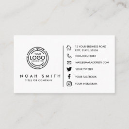 Benutzerdefiniertes Logo Minimalistisch Moderne el Visitenkarte