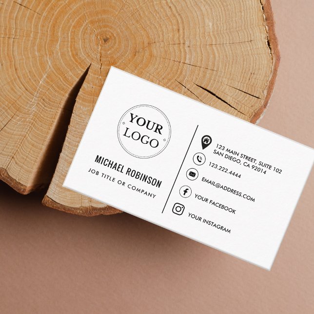 Benutzerdefiniertes Logo Minimalistisch Moderne So Visitenkarte (Von Creator hochgeladen)