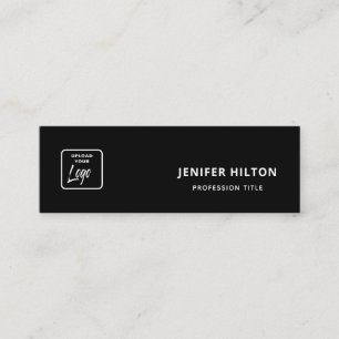 Benutzerdefiniertes Logo minimalistisch Social Med Mini Visitenkarte