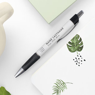 Benutzerdefiniertes Logo Minimalistisch Weiß Schwa Kugelschreiber