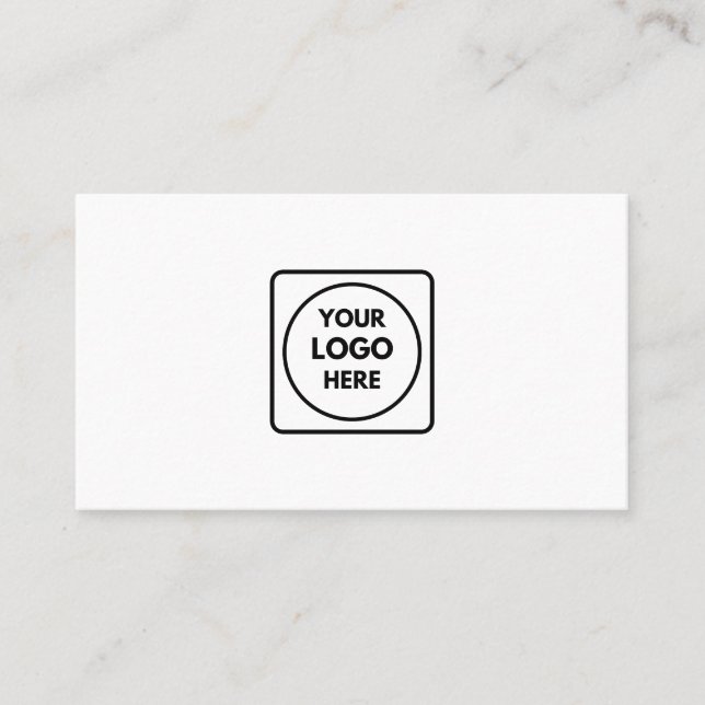Benutzerdefiniertes Logo | Minimalistisches Corpor Visitenkarte (Vorderseite)