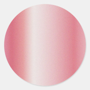 Benutzerdefiniertes Logo mit Text Rose Gold Leere  Runder Aufkleber