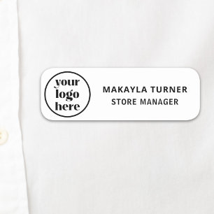 Benutzerdefiniertes Logo Mitarbeiter Magnet oder S Namensschild