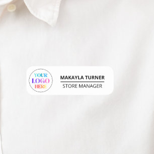 Benutzerdefiniertes Logo Mitarbeiter Magnet oder S Namensschild