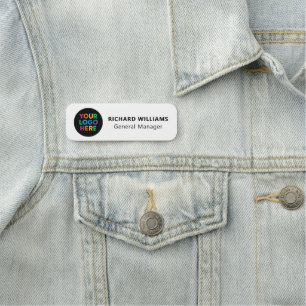 Benutzerdefiniertes Logo Mitarbeiter Magnet oder S Namensschild