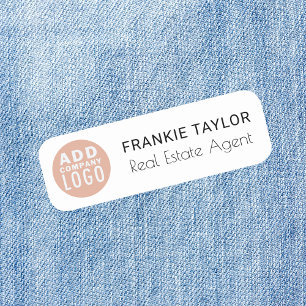 Benutzerdefiniertes Logo Mitarbeiter Magnet Realto Namensschild