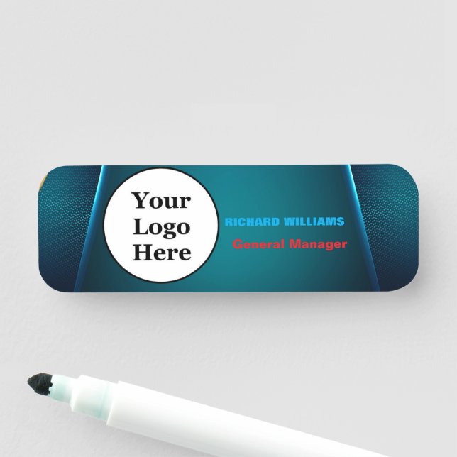 Benutzerdefiniertes Logo Mitarbeiter Magnetic oder Namensschild (Beispiel)