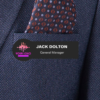 Benutzerdefiniertes Logo Mitarbeiter Magnetic oder Namensschild