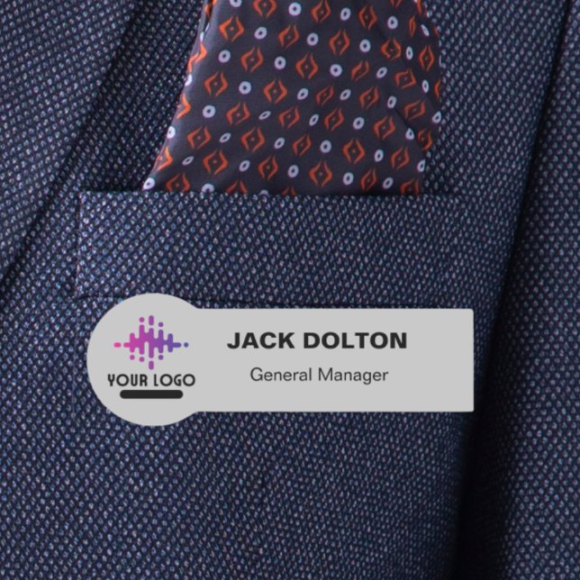 Benutzerdefiniertes Logo Mitarbeiter Magnetic oder Namensschild (Von Creator hochgeladen)