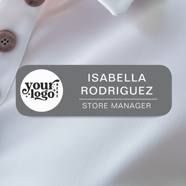Benutzerdefiniertes Logo Mitarbeiter Magnetic oder Namensschild (Custom Logo Employee Magnetic Or Safety Pin Name Tag)