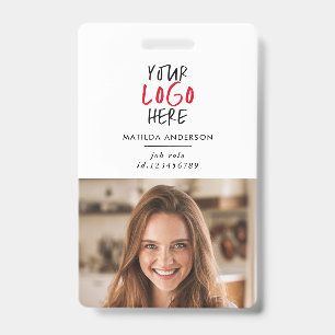 Benutzerdefiniertes Logo Mitarbeiter QR-Code Perso Ausweis