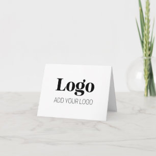 Benutzerdefiniertes Logo Modern Minimalistisch Dankeskarte