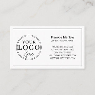 Benutzerdefiniertes Logo Modern Minimalistisch   w Visitenkarte