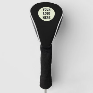 Benutzerdefiniertes Logo Moderne Black Business Co Golf Headcover