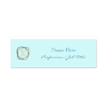 Benutzerdefiniertes Logo Moderne Elegante Aqua Tür