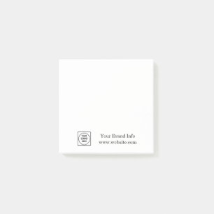 Benutzerdefiniertes Logo   Moderne minimalistische Post-it Klebezettel