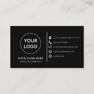 Benutzerdefiniertes Logo moderne minimalistische S Visitenkarte