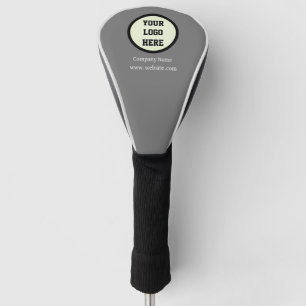 Benutzerdefiniertes Logo Modernes Graues Unternehm Golf Headcover