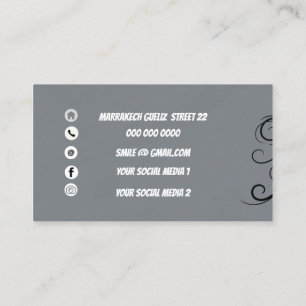 Benutzerdefiniertes Logo modernes minimalistisches Visitenkarte